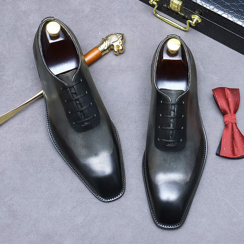 Giày tây nam Oxford Wholecut sang trọng