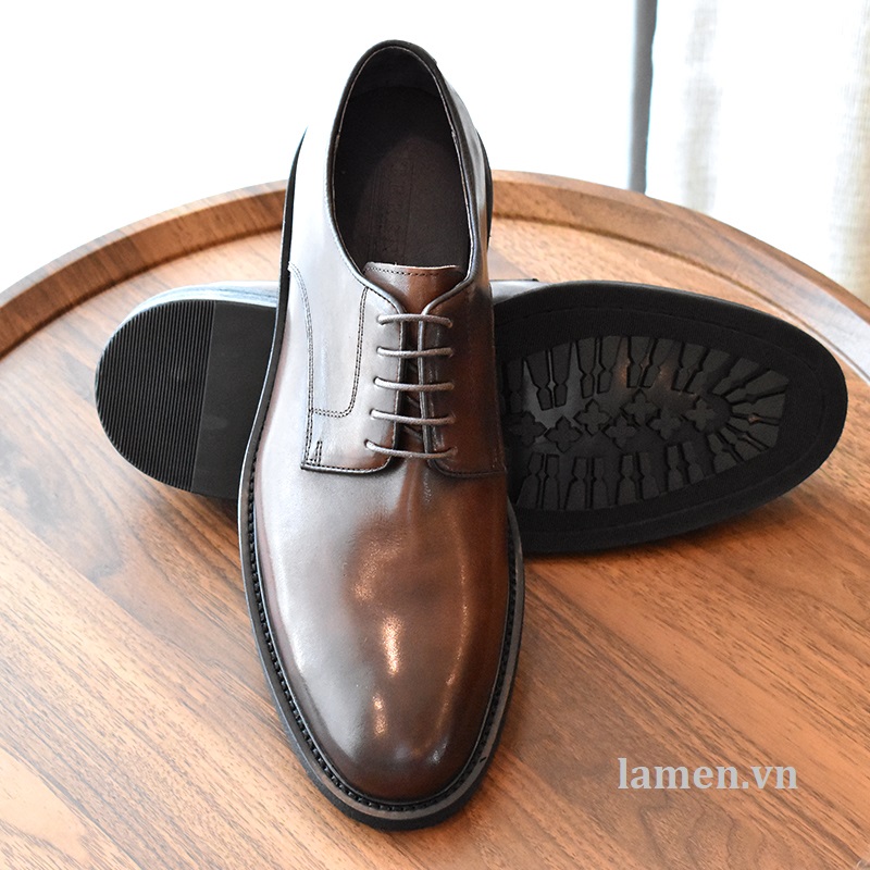 Giày Tây Nam Công Sở Derby Plain Toe 5566-3
