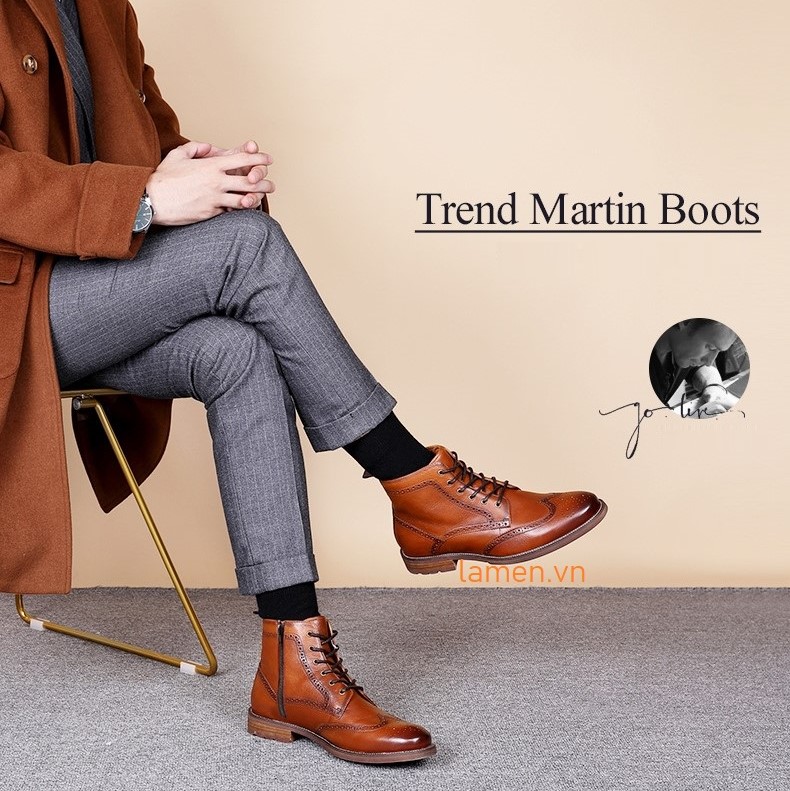 Giày Derby Boot Brogue DS816301