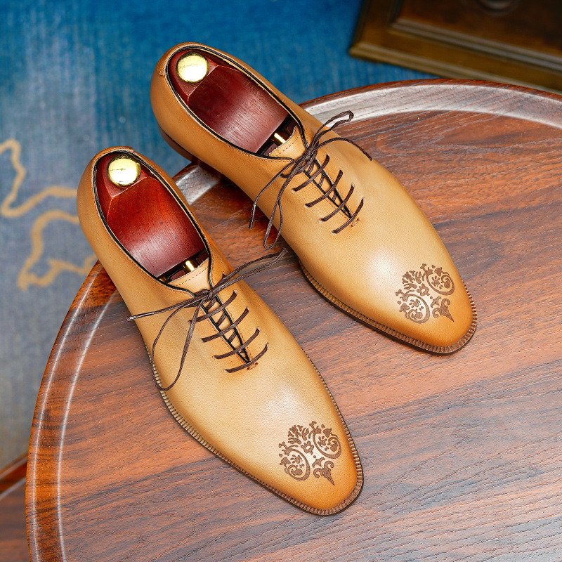 Giày tây nam Oxford Wholecut lịch lãm 68881