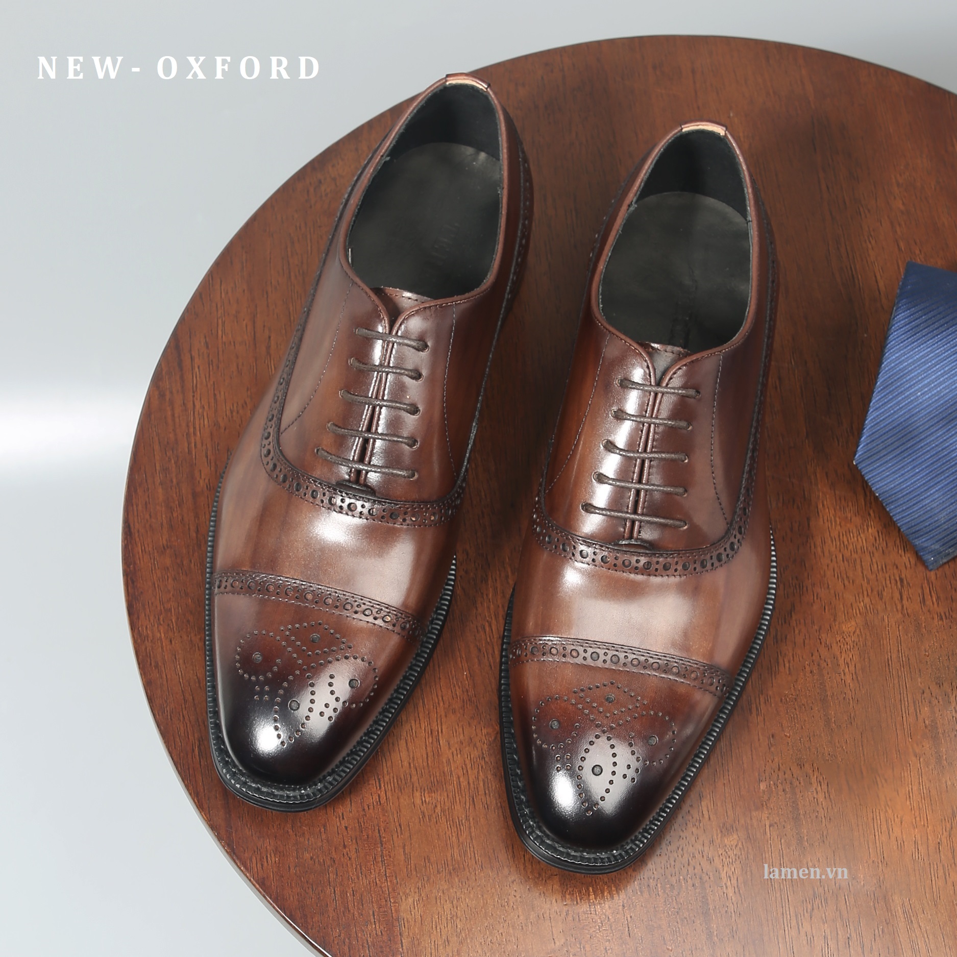 Giày Tây Nam Công Sở Oxford Half Brogue 8922