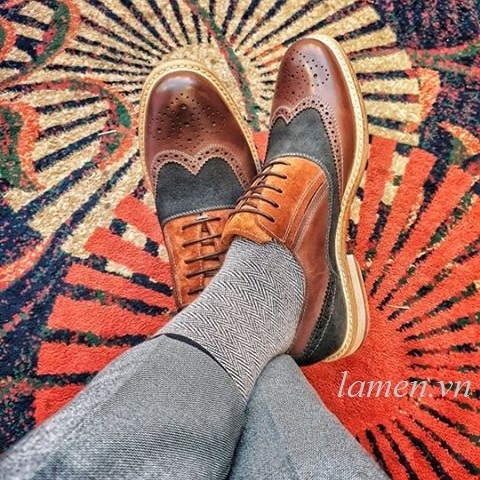 Giày Tây Nam Oxford Wingtip DS6852